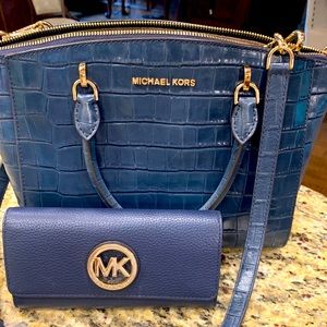Blue alligator Michael Kors purse!